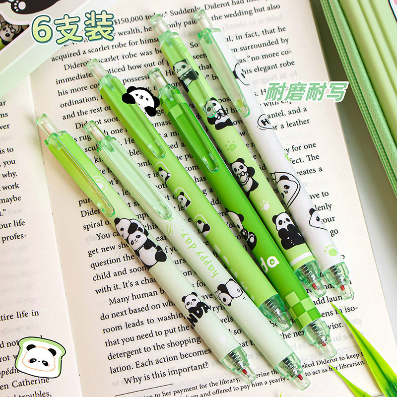 2024 신품 팬더 팬더 프레스 젤 펜 INS 스타일 하이 외관 ST 헤드 블랙 브러쉬 질문 펜 리뉴얼 팬더 PANGDA 프레스 젤 펜 INS 스타일 하이 외관 ST 헤드 블랙 브러쉬 질문 펜