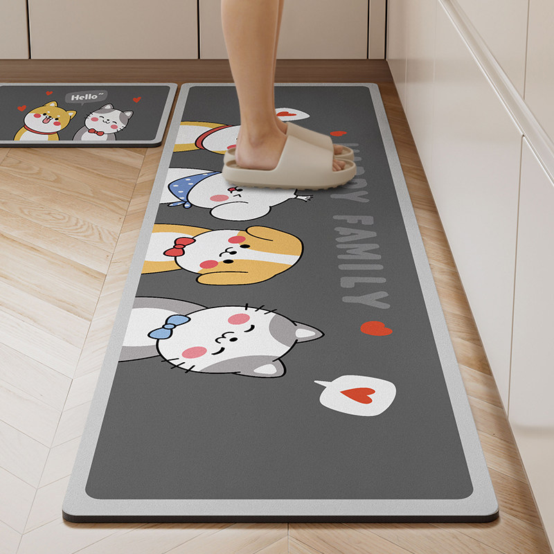 厨房地垫吸水防滑防油防脏污家用台面防水免洗垫子脚垫门口地毯,居家布艺,厨房地垫,淘宝优惠券,粉丝福利购,淘宝优惠卷