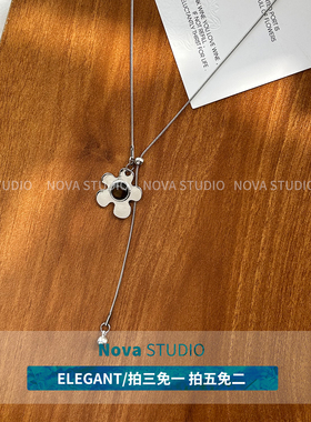 复古花朵抽拉可调毛衣链