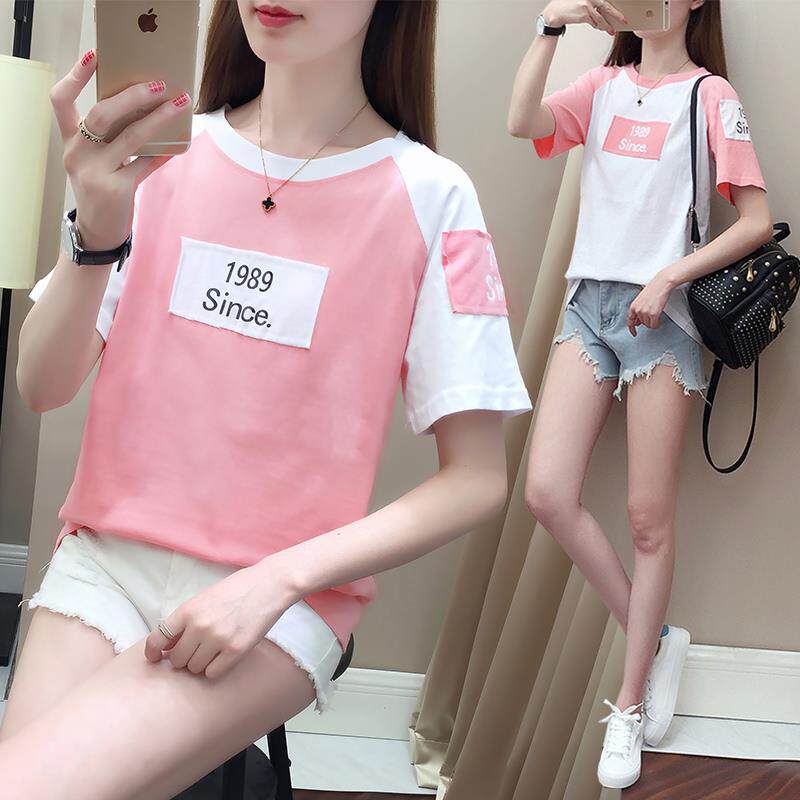 韩版体恤短袖女2019新款潮ins半袖t恤女装夏季百搭上衣服宽松学生在类目 女装/女士精品, T恤中 - 来自Buy2taobao.com提供专业的淘宝代购服务