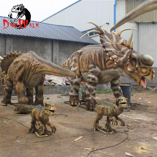 大型逼真仿真恐龙摆件模型恐龙戟龙机械电机会动会叫行走