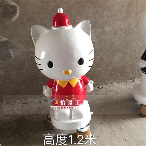 hellokitty猫玻璃钢雕塑影视剧场主题商场游乐公园美陈摆件