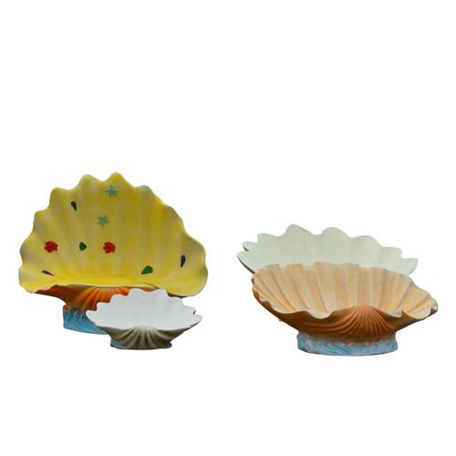 实用创意玻璃钢贝壳造型椅子座椅雕塑户外公园海洋馆景观装饰摆件