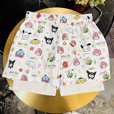 满印童趣Cute双层速干防尴尬泳裤