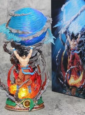 2026优质七龙珠手办系列猎手QG元气弹悟空赛亚人模型手办发光摆件