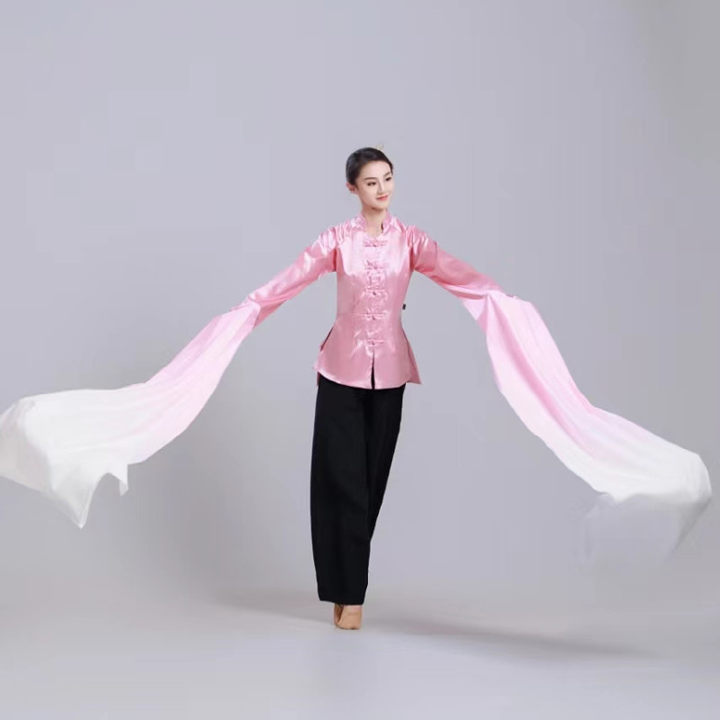 古典舞水袖京剧目专业表演出身韵基训练功汉服北蹈女新款上衣身韵