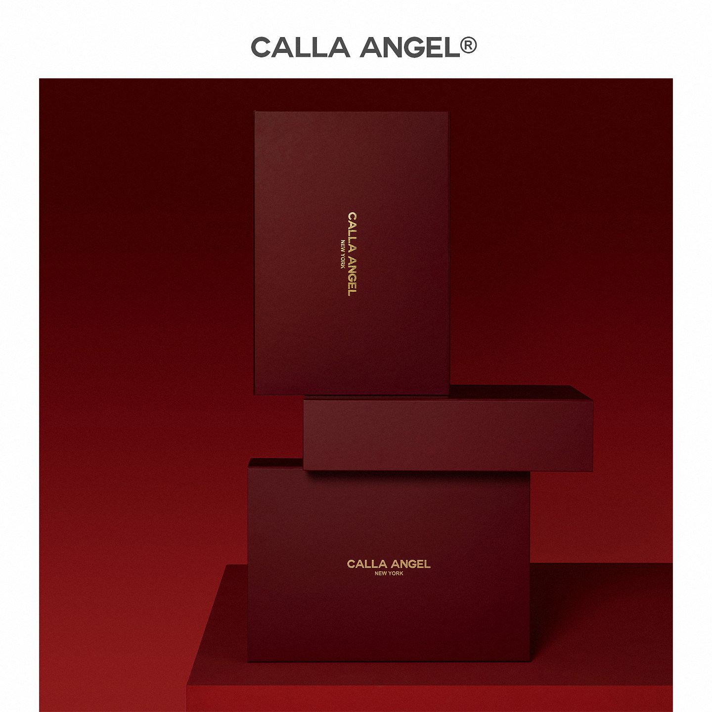 CallaAngel嘉纳安琪礼盒套装浴巾毛巾礼品结婚生日节日礼物红色