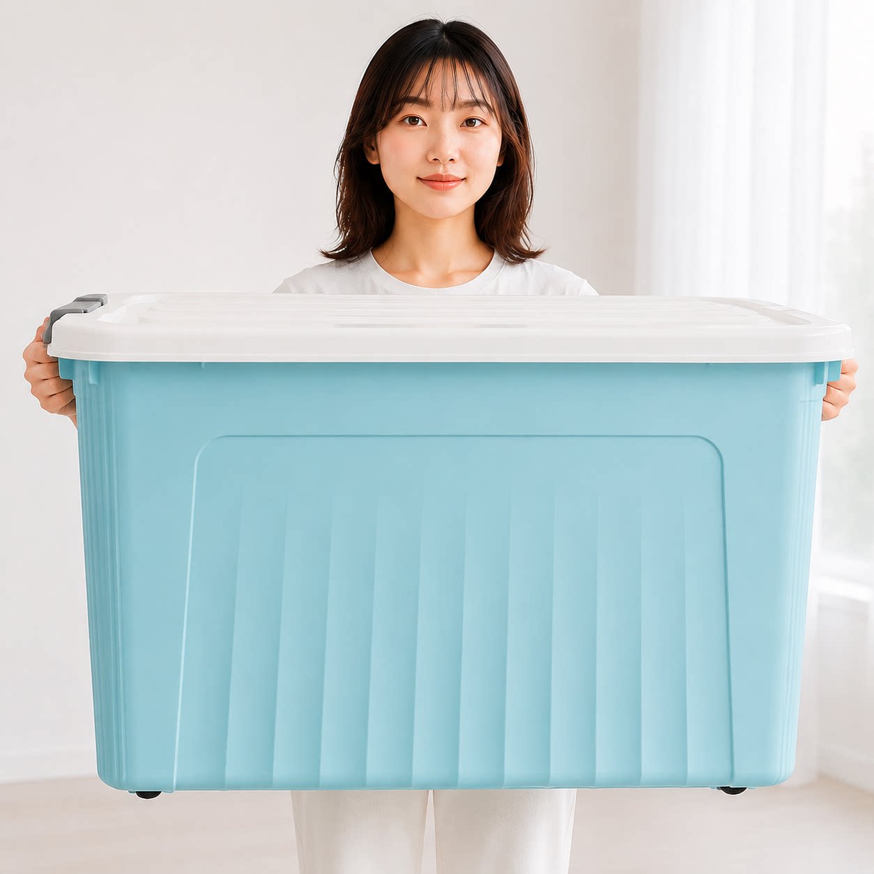 特大号加厚大容量收纳箱家用收纳衣服整理箱玩具书本后备储物箱子