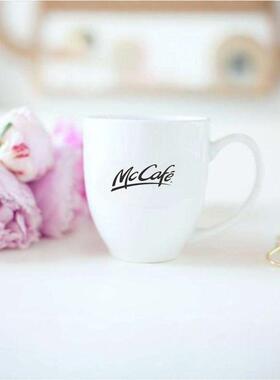 M记白色陶瓷咖啡杯外贸出口加拿大马克杯大容量耐买二送一
