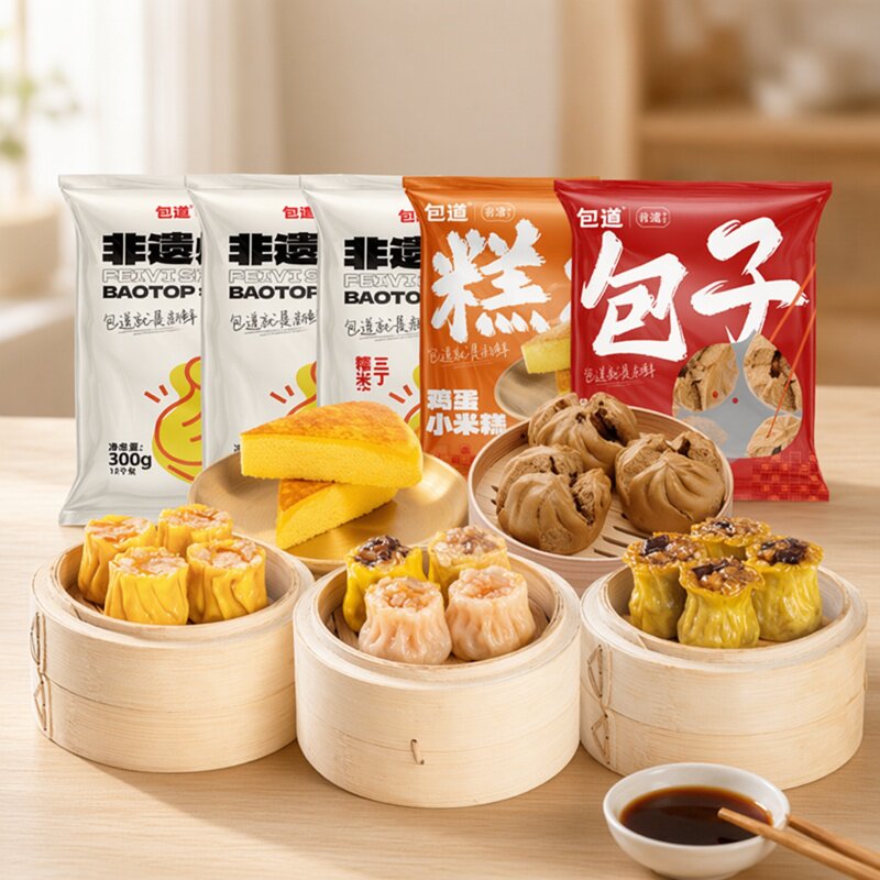 包道广式点心烧卖包点早餐半成品烧麦多宝福套餐面点心冷冻速食品