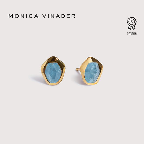 [新品]Monica Vinader莫妮卡流光微澜耳钉高级设计感耳饰生日礼物