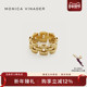 Monica Vinader莫妮卡戒指链条戒指气质女戒小众设计金色复古镂空