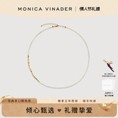 Monica Vinader莫妮卡项链Beads小米粒珍珠项链女小众轻奢锁骨链