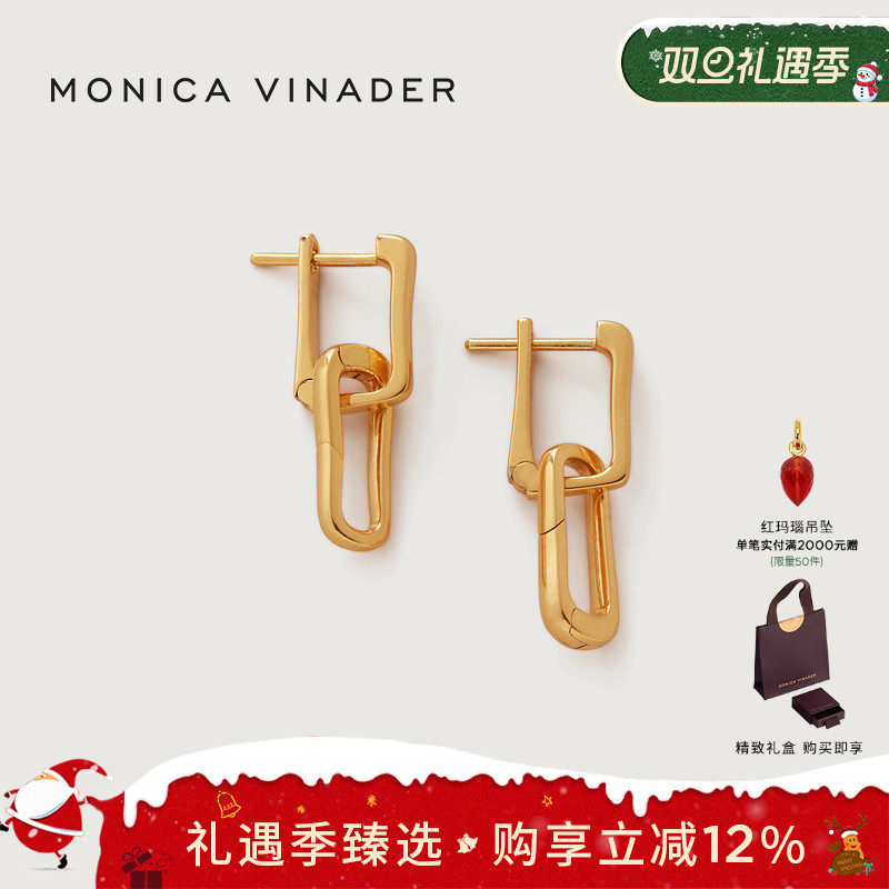 diy莫妮卡时尚风耳环明星同款