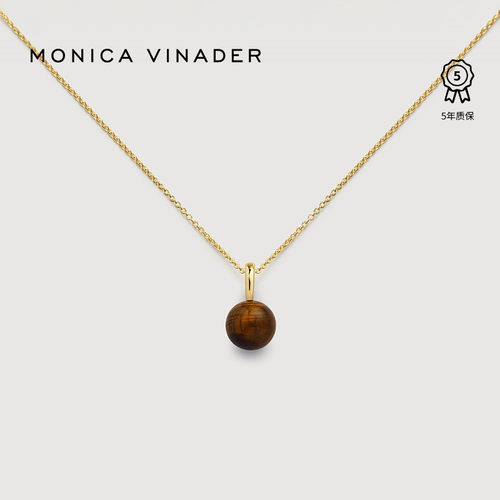 MonicaVinader宝石项链虎眼石