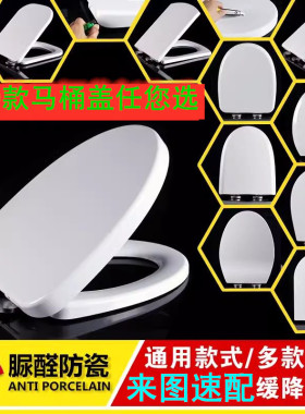 适配TOTO马桶盖加厚家用通用缓降坐便器盖板配件sw981b sw781
