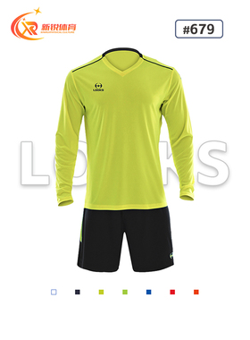 LOOKS路克士679长袖足球服套装男女比赛训练服轻薄透气
