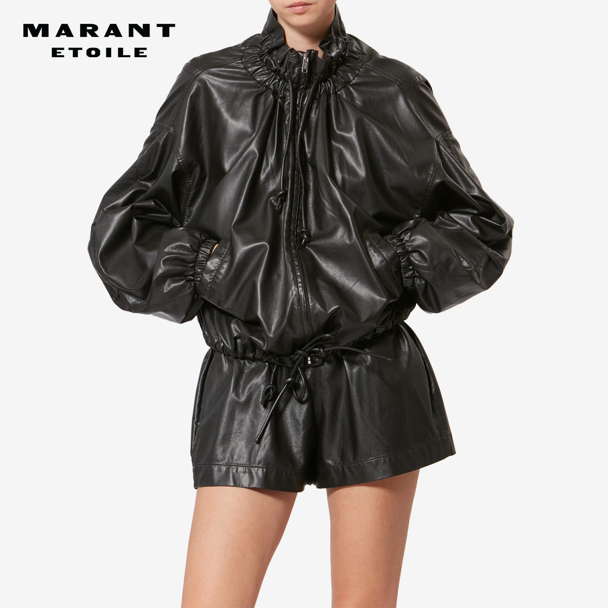 MARANT ETOILE2026早春新款NEELA 柔软精致仿皮短款夹克女