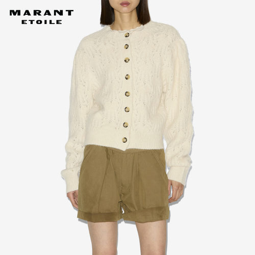 MARANT ETOILE2025早秋新款MAXINE 蕾丝针织开衫女