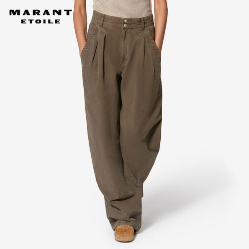 MARANT ETOILE2026早春新款Nadine 棉麻流畅工装裤