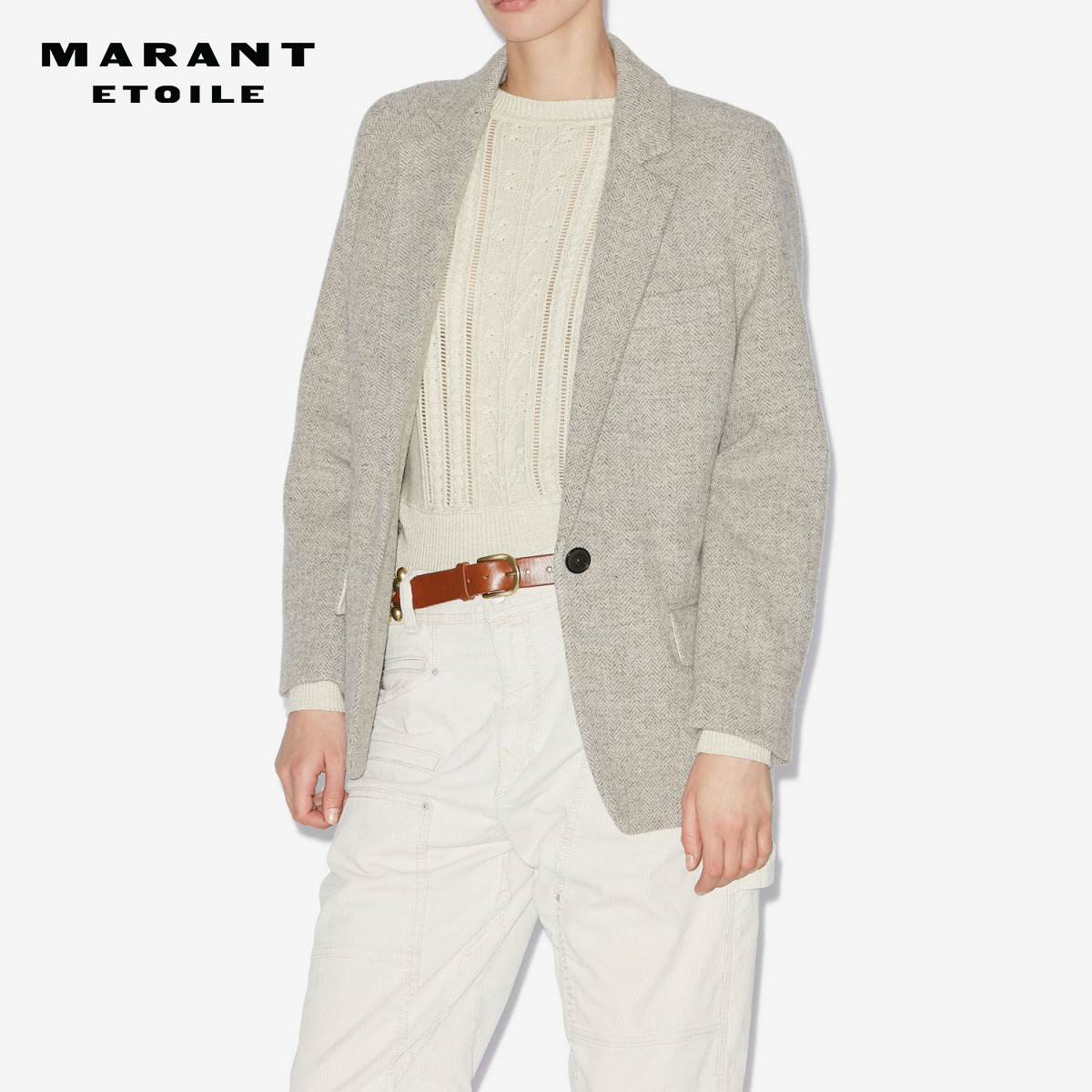 MARANT ETOILE CHARLYNE 法式羊毛西装毛呢外套女