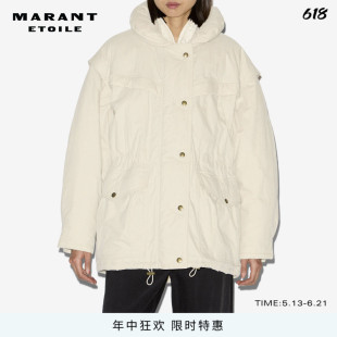 MARANT ETOILE2025早秋新款DAMONE纯色棉大衣女