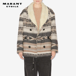 MARANT DORCAS双排扣民族风含羊毛翻领外套女 ETOILE2025
