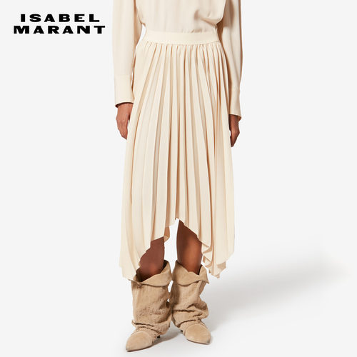 ISABEL MARANT FELIXA 女士飘逸绉布褶裥长裙