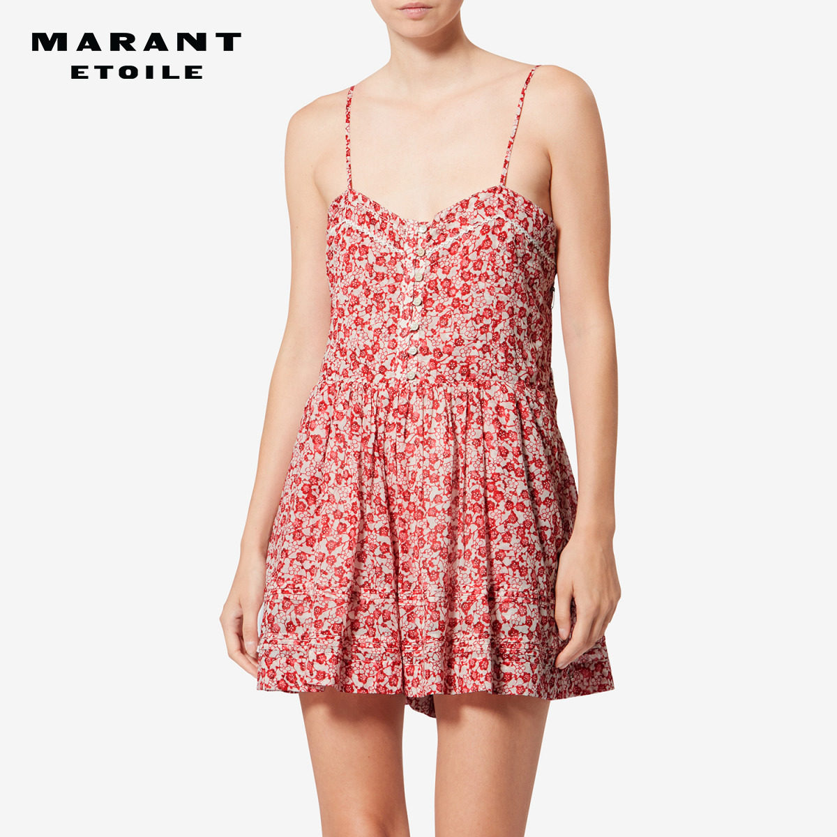 MARANT ETOILE2026早春新款VICKIA 花卉棉质连体裤