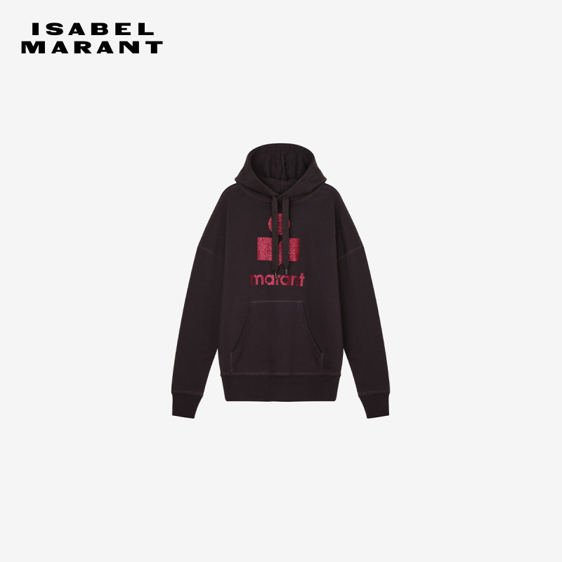 MARANT ETOILE MANSEL针织套头衫连帽卫衣上衣徽标女