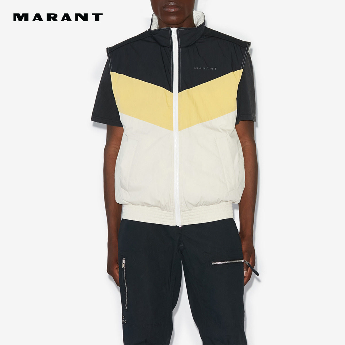 MARANT BRUCE拼色休闲运动马甲外套男,男装,夹克,淘宝优惠券,粉丝福利购,淘宝优惠卷