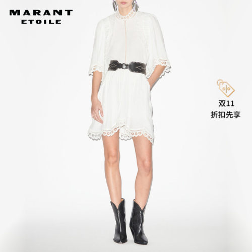 MARANTETOILE复古蕾丝短袖衬衫