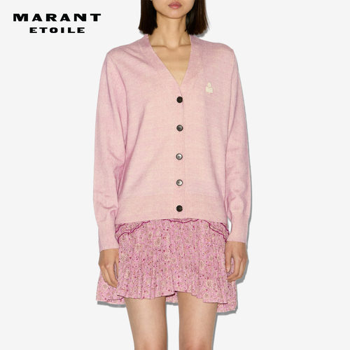 MARANT ETOILE2025早秋新款KARINA徽标针织开襟衫