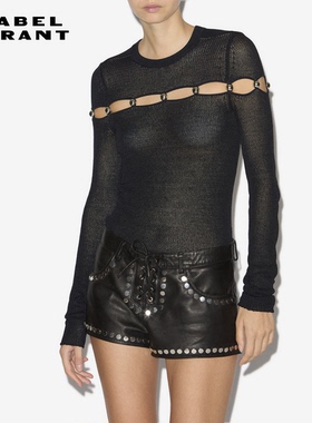 ISABEL MARANT2025 ELSIE时尚镂空女士针织衫女