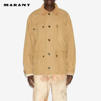 MARANT2025早秋新款TRAVIS棉布工装夹克男