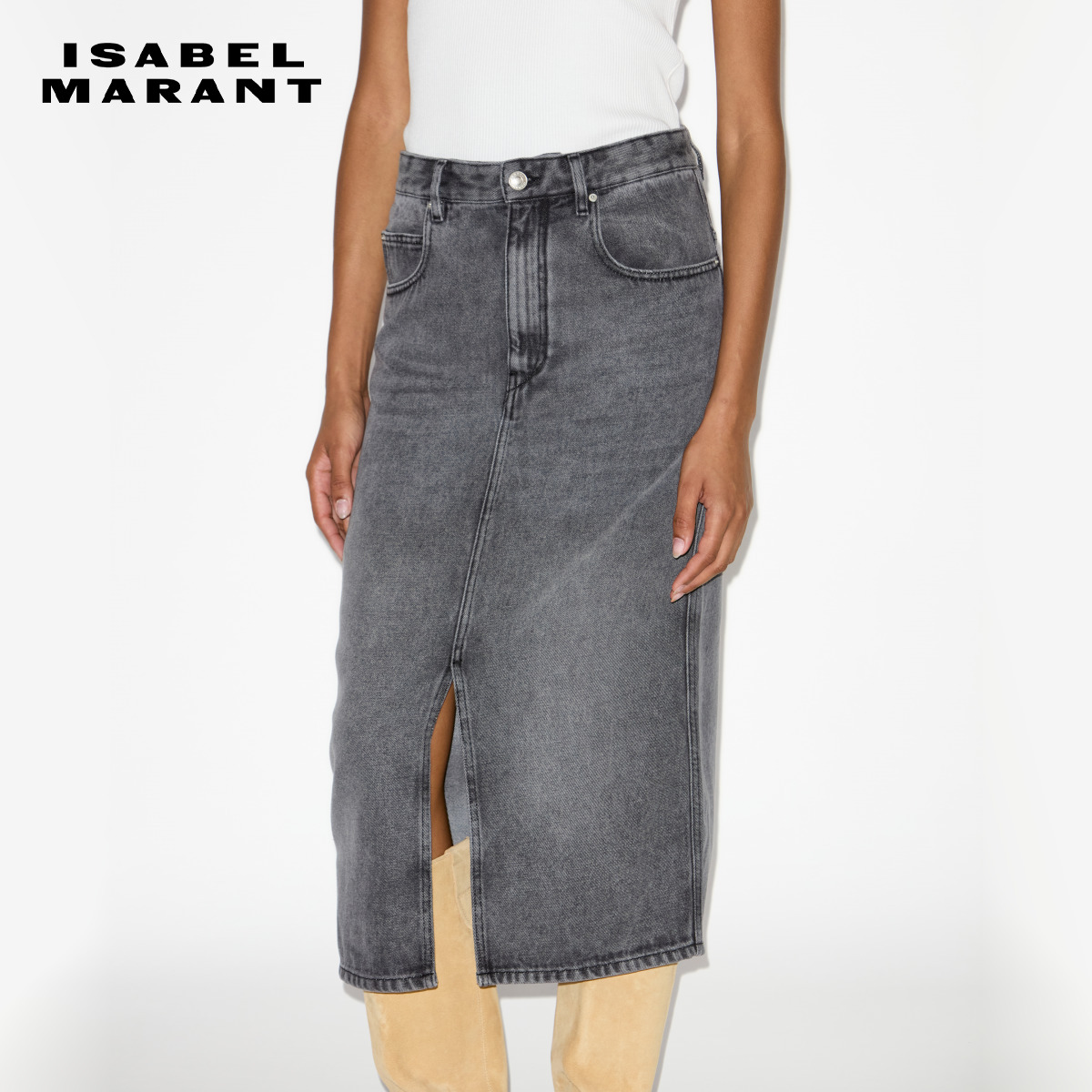 2024早秋TILAURIA女式牛仔短裙