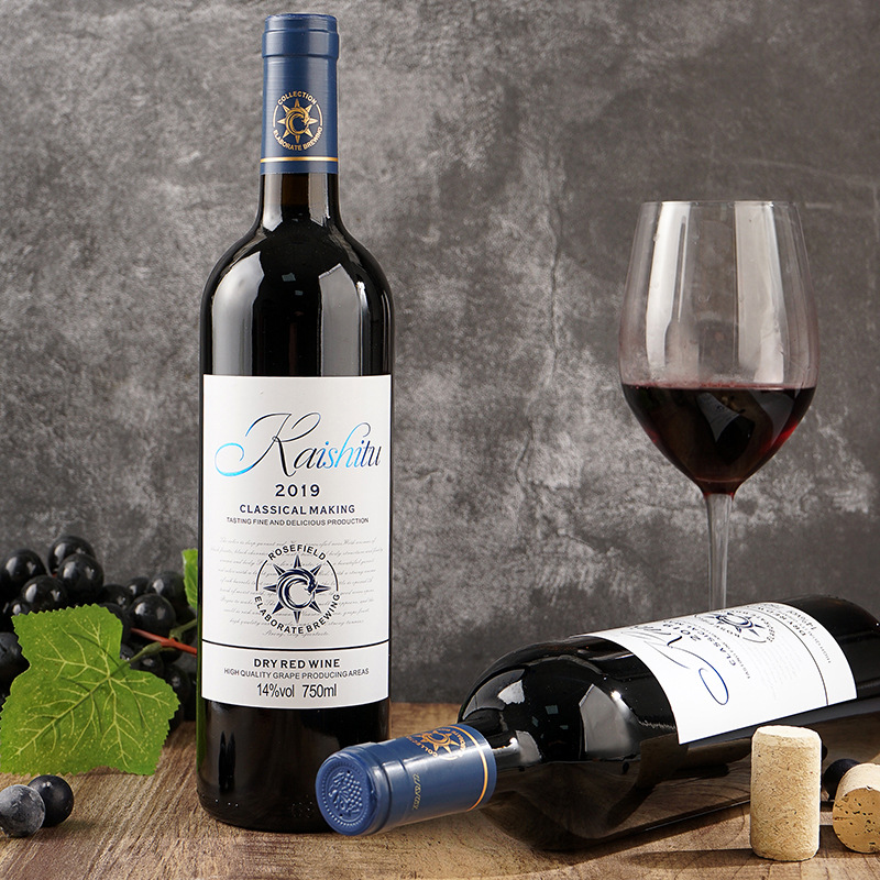 法国原汁进口凯士图红酒14度罗斯菲尔德赤霞珠干红葡萄酒整箱
