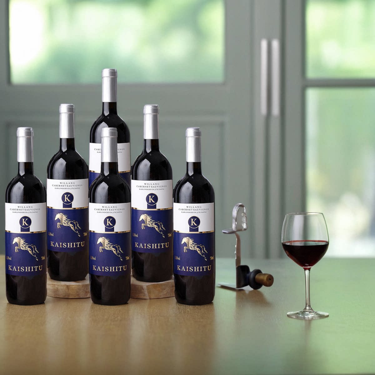 凯士图法国原汁进口红酒13.5度赤霞珠威朗干红葡萄酒750m聚会送礼