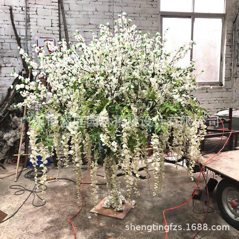 婚庆展厅道具白色树大型仿真桃花树许愿树仿真樱花树