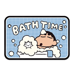 卫生间地垫全铺隔水 蜡笔小新盥洗室脚踩防滑软垫浴室硅藻泥地垫