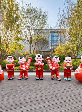 2025卡通蛇年生肖蛇玻璃钢摆件