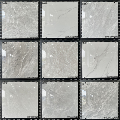 全抛釉灰色瓷砖600x600客厅防滑