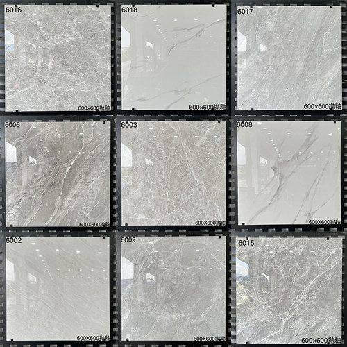 全抛釉灰色瓷砖600x600客厅防滑