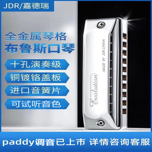 paddy音阶可选全金属10孔布鲁斯