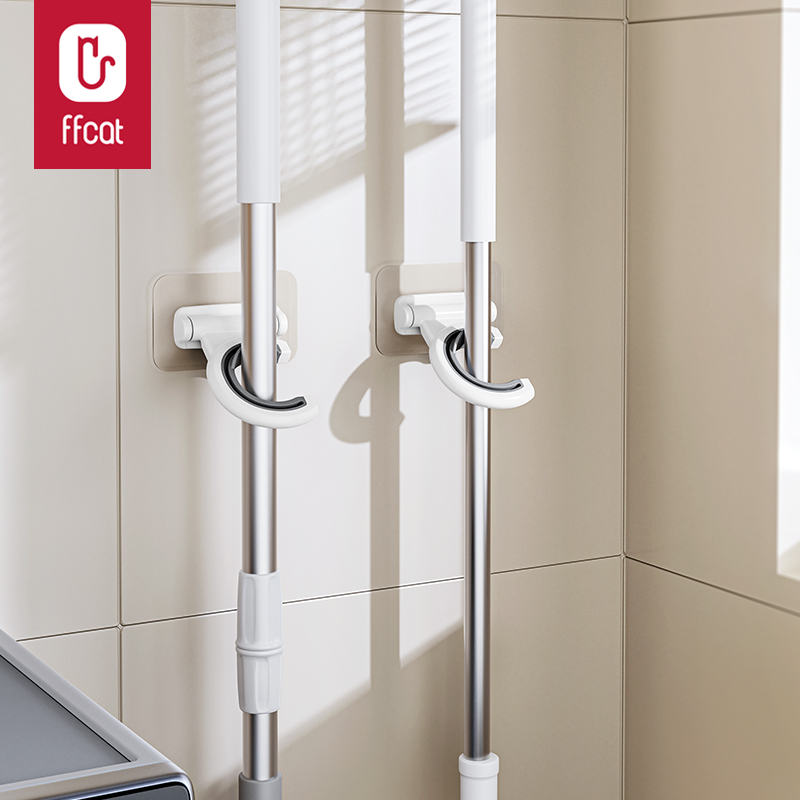 非非猫单钩拖把夹粗细兼容可挂