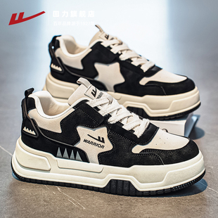 回力男鞋运动鞋男款2025秋冬新款休闲鞋厚底增高黑色板鞋学生鞋子