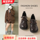 女春季 厚底乐福鞋 2026新款 回力小皮鞋 复古英伦风玛丽珍串珠jk鞋 子