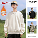 回力卫衣男款秋冬2025新款休闲重磅纯色百搭圆领内搭打底上衣外套