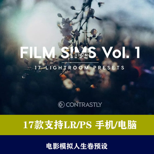 lr预设ps预设电影模拟人生卷调色预色手机滤镜后期预设