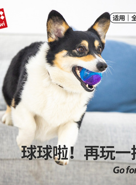 GiGwi贵为狗狗解闷玩具球发声宠物柯基泰迪金毛幼犬小大磨牙耐咬